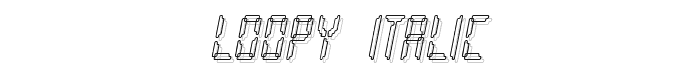 Loopy Italic font